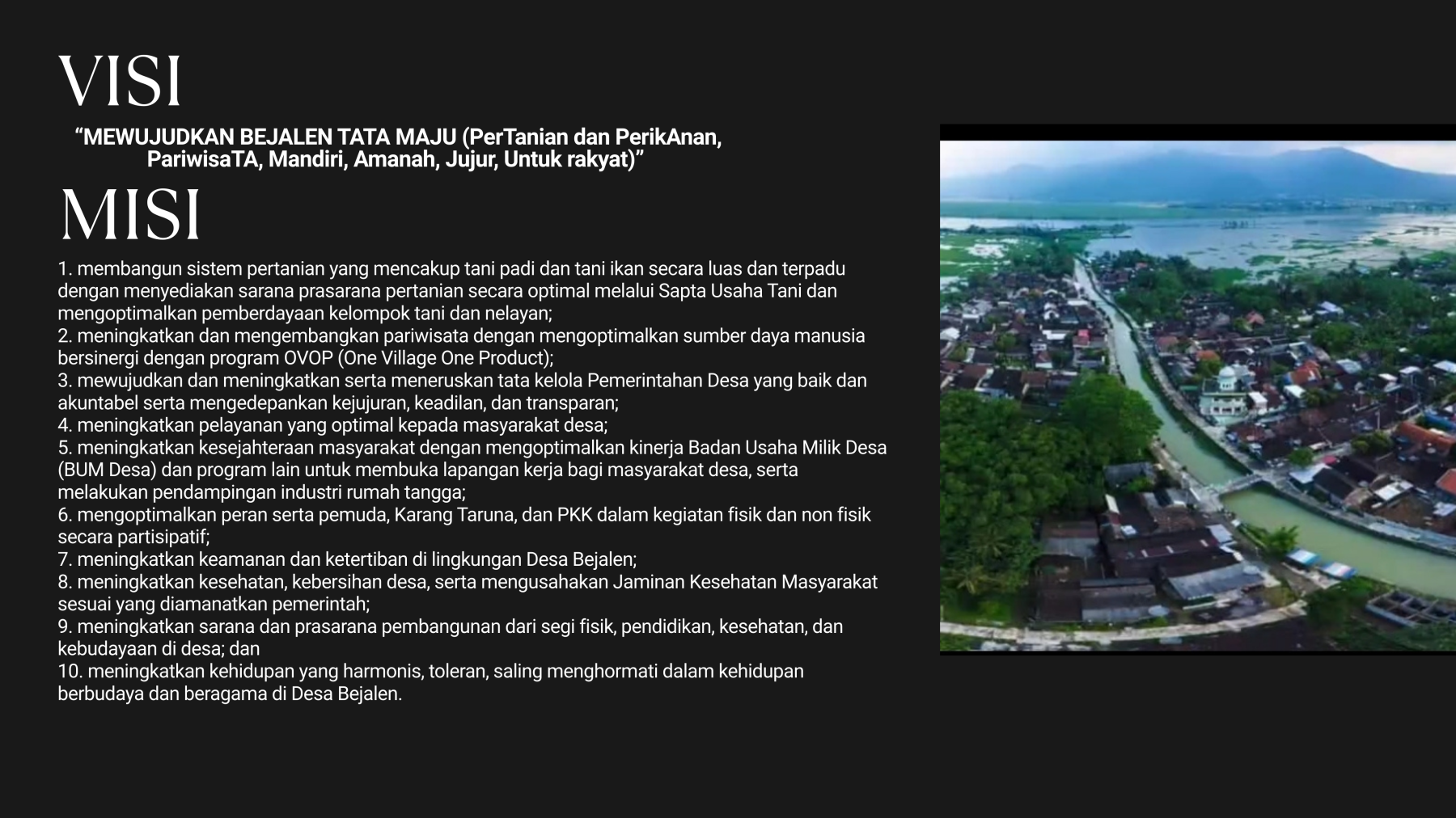 visi misi bejalen